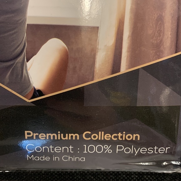 HB Blackout Curtains- Gray Slate, Size 80L X 63W, Set of 2. - Picture 4 of 6